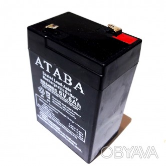 ATABA (6 В, 6 Ач / 6V, 6Ah).
Аккумулятор свинцово-кислотный
Напряжение - 6 В (6V. . фото 1