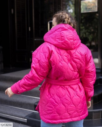 
Женская теплая стеганная Куртка Батал.
Код 015856
Ткань-плащевка стегана синтеп. . фото 4