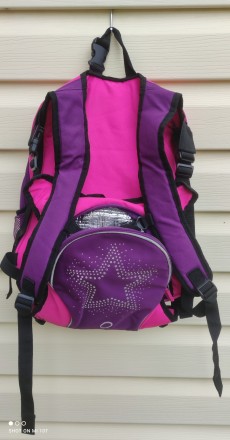 Рюкзак із термосумкою для дівчинки,  міцний та місткий, багато відділень. Термос. . фото 4