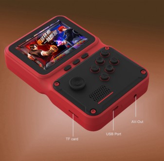 Игровая портативная мини консоль в стиле ретро с экраном 2.8" и аккумулятором Ge. . фото 7