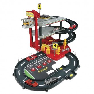 Игровой набор Bburago Гараж Ferrari с двумя машинками 1:43 трехуровневый OL32838. Київ. фото 1 Игровой набор Bburago Гараж Ferrari с двумя машинками 1:43 трехуровневый OL32838. Київ. фото 1