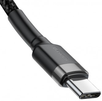 Описание Кабеля BASEUS CATKLF-GG1 USB Type-C-USB Type-C 3A, 1м, черного
Кабель B. . фото 7