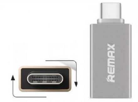 Описание Переходника OTG REMAX RA-OTG1 USB на USB Type-C, серебристого
Переходни. . фото 3