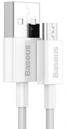 Описание Кабеля BASEUS CAMYS-02 Superior USB-Micro USB 1m, 2A, белого
Кабель BAS. . фото 3
