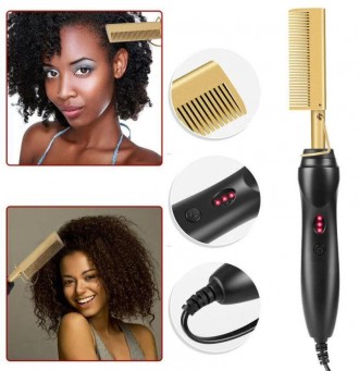 Описание Расчески-выпрямителя для волос High Heat Brush 7951, черного
Расческа-в. . фото 4