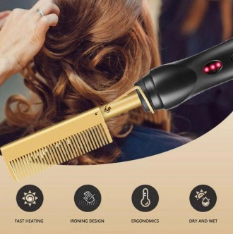 Описание Расчески-выпрямителя для волос High Heat Brush 7951, черного
Расческа-в. . фото 7
