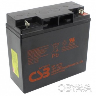 Описание аккумулятора AGM CSB GP12170B1 12V 17Ah
Аккумулятор свинцово-кислотный . . фото 1