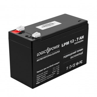 Описание аккумулятора LogicPower AGM LPM 12 - 7.0 AH
Аккумулятор свинцово-кислот. . фото 3