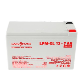 Описание аккумулятора LogicPower LPM-GL 12 - 7 AH
Аккумулятор гелевый LPM-GL 12 . . фото 3