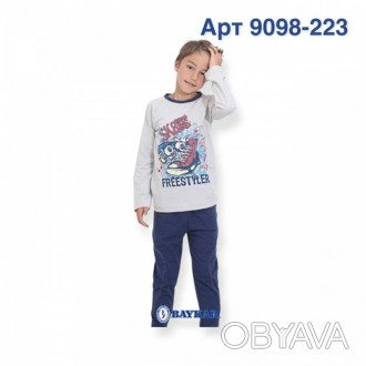 Пижама для мальчика Арт 9098-223 Серый
Состав: 95% хлопок 5% эластан
Размер:
	
	. . фото 1