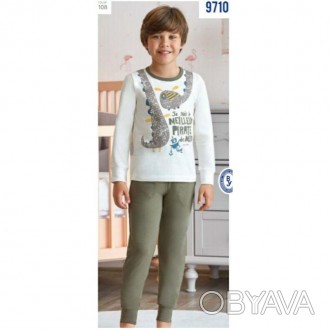 Піжама для хлопчика Арт 9710-108 Молочна
Склад: 95% бавовна 5% еластан
Розмір:
1. . фото 1