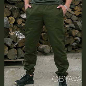Чоловічі тактичні штани зсу військові штани карго з кишенями та з манжетами армі. . фото 1