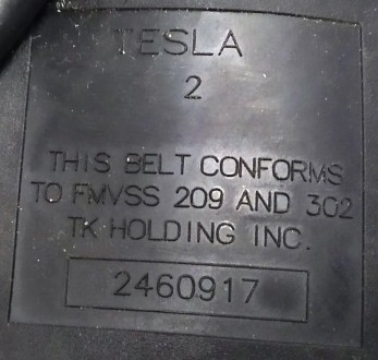 Пряжка ремня безопасности водительского сиденья для автомобиля Tesla Model S. Ва. . фото 6