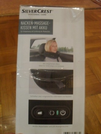Массажная подушка с аккумулятором SILVERCREST (SMKA A1) - Германский бренд .
На. . фото 6