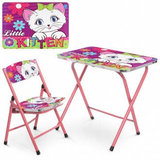 Детский столик A19 - выполнен в ярком стиле, дизайн столика и стульчика создан п. . фото 2