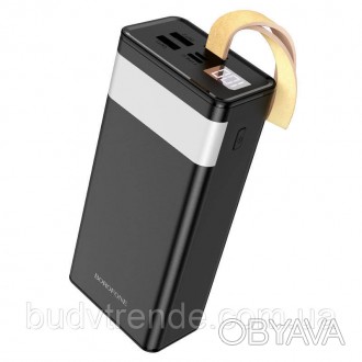Портативное зарядное устройство Power Bank BOROFONE BJ18A 30000 mAh (Черный. . фото 1