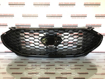 Чорна решітка соти переднього бампера верхня на автомобіль Ford Edge 2019, 2020,. . фото 2