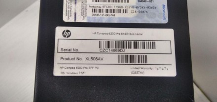 О товаре Компьютер HP Compaq 6200 Pro SFF на базе 4-ядерного процессора Intel Co. . фото 6