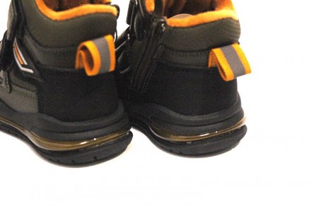 Ботинки CLIBEE арт.P-803, хаки, зелено-оранжевый. Материал верха – эко-кожа. Вну. . фото 6