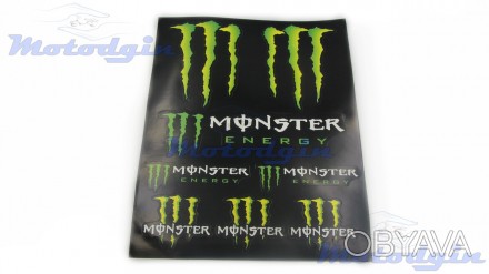 Набор наклеек Monster Energy ( Монстр енерджи ) набор включает восемь ярких и ст. . фото 1