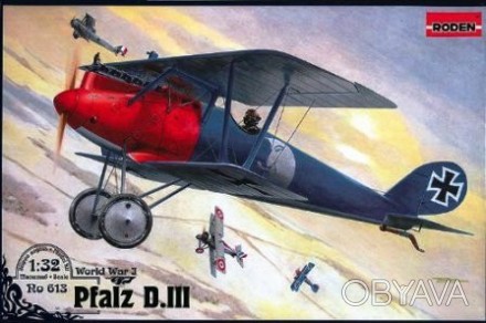 Сборная модель немецкого истребителя Pfalz D.III RODEN 613Длина модели, мм: 217
. . фото 1