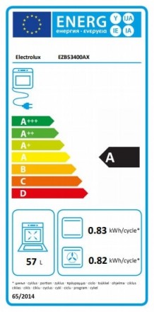 Мультифункциональный духовой шкаф с конвекцией ELECTROLUX EZB 53400 AX. Удобные . . фото 9