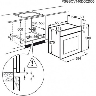 Мультифункциональный духовой шкаф с конвекцией ELECTROLUX EZB 53400 AX. Удобные . . фото 3