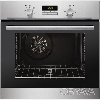 Мультифункциональный духовой шкаф с конвекцией ELECTROLUX EZB 53400 AX. Удобные . . фото 1