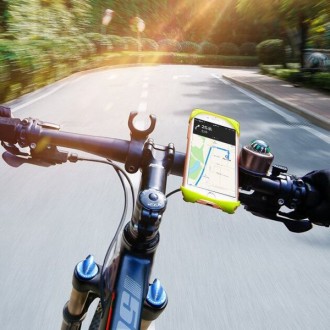 Вело-мото тримач для смартфона Baseus Miracle Bicycle Vehicle Mounts є велосипед. . фото 9