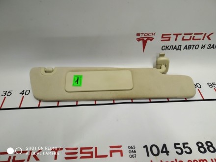 Козырек солнцезащитный правый TEXTILE на электрокар Tesla. Важный элемент внутре. . фото 3