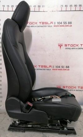 Сиденье водительское в сборе (с подогревом) PRM PUR BLK Tesla model 3 7654322-01. . фото 3