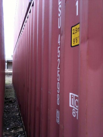 Продам морські контейнери 40 футів б\у (довжина 12м, ширина 2.5 м висота 2.9 м).. . фото 4