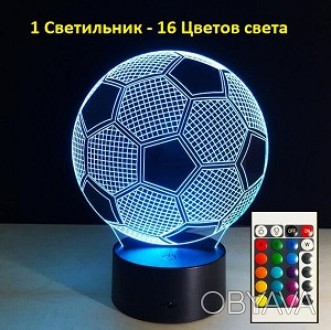 
Видео-обзор, есть в описании
Каждый 3D Светильник имеет 16 цветов подсветки. 
У. . фото 1