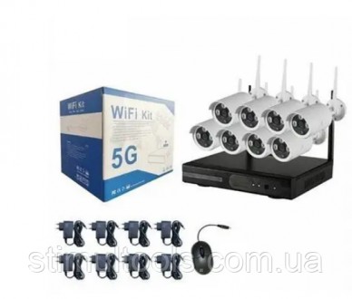 Набор камер видеонаблюдения 5G KIT WiFi 8CH. Одесса. фото 1 Набор камер видеонаблюдения 5G KIT WiFi 8CH. Одесса. фото 1