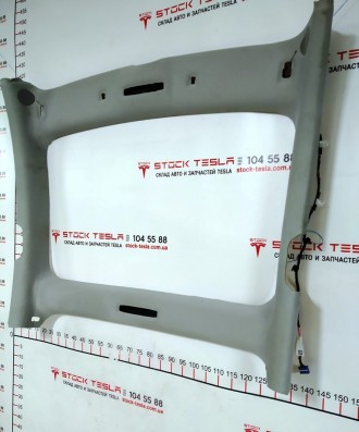 Обшивка потолка панорамной крыши PREMIUM PROVIDENCE GREY (в сборе) Tesla model 3. . фото 3