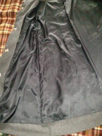 Женское пальто Kira Plastinina (New, 1510 грн, серое, черные буквы). Размер - S.. . фото 6