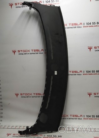 Панель крепления дефлекторов обдува лобового стекла (сплошная сеточка) Tesla mod. . фото 1