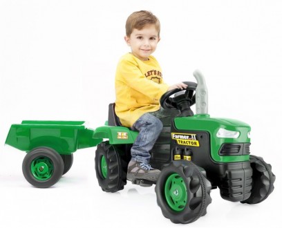 Детский трактор на педалях Farmer Simsek 8073
Трактор с прицепом - привлекательн. . фото 5