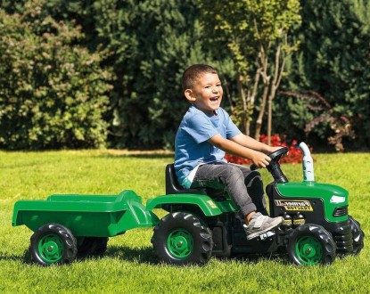 Детский трактор на педалях Farmer Simsek 8073
Трактор с прицепом - привлекательн. . фото 4