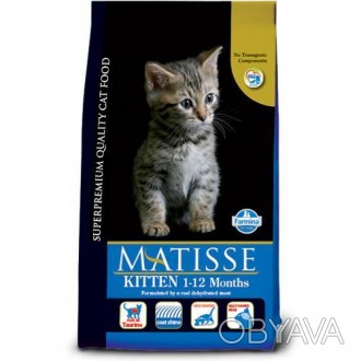 Сухий корм Фарміна Матісс Kitten для кошенят, вагітних та годуючих кішок, з курк. . фото 1