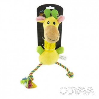 М'яка іграшка АнімАлл ГрізЗлі Жираф, для собак, 30×13×10 смГризти що-небудь - це. . фото 1