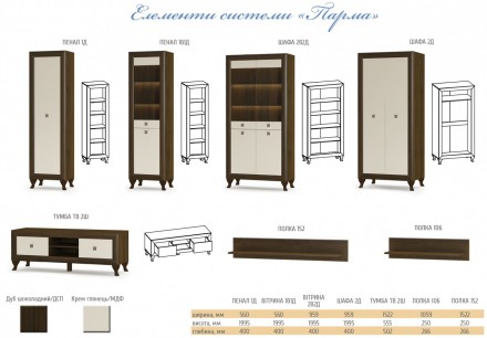 Меблі модульної системи колекції «Парма»!
На відміну від звичайної меблів, яка р. . фото 4
