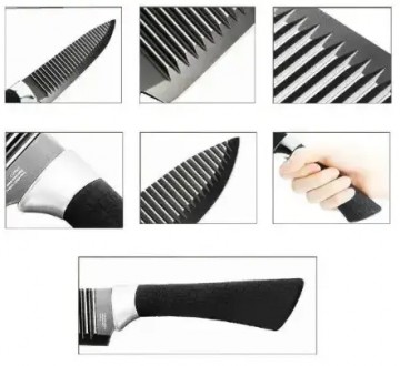 
Набір ножів 6 в 1 кухонних із неіржавкої сталі Everrich H-004
 
 
Набір ножів 6. . фото 4
