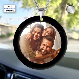 Брелок талісман у машині з Вашим родинним фото в кольорі текст або іконкою
вигот. . фото 7