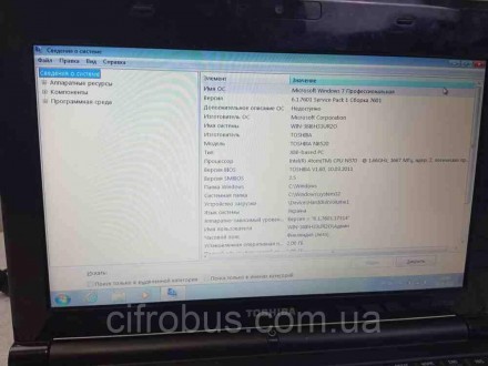 Toshiba NB520-10P (10.1"/1024х600/Intel Atom CPU N570 1.6GHz/RAM 2GB/HDD 250GB)
. . фото 10