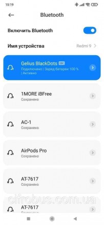 Bluetooth TWS гарнитура Gelius Pro BlackDots Black - это ультралегкие наушники, . . фото 3