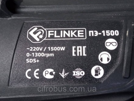 Електричний перфоратор Flink Пе-1500
SDS-Plus. Три режими роботи. Система реверс. . фото 9