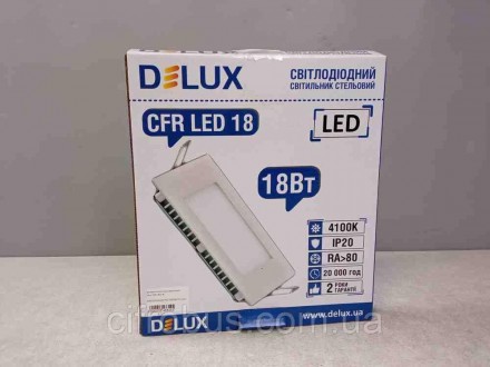 Светильник светодиодный накладной потолочный DELUX CFQ LED 40 4100К 18 Вт 220В
Т. . фото 7