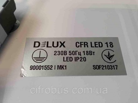 Светильник светодиодный накладной потолочный DELUX CFQ LED 40 4100К 18 Вт 220В
Т. . фото 8