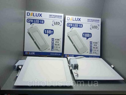 Светильник светодиодный накладной потолочный DELUX CFQ LED 40 4100К 18 Вт 220В
Т. . фото 2